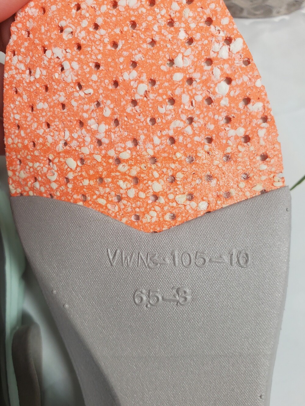 Vionic Women's Walk Max Gray Knit Athletic Sneakers with Mint Sole Size 7 - Picture 16 of 16